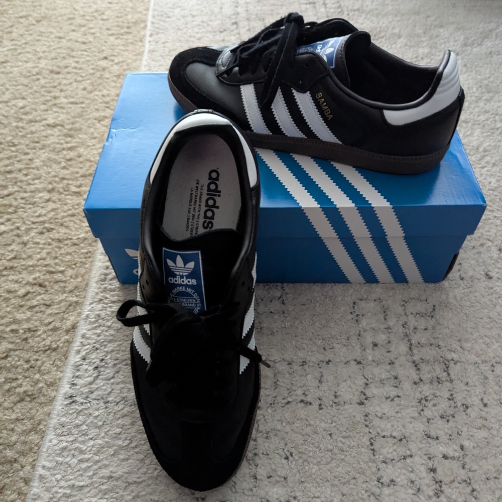 Adidas Black and White Sneakers